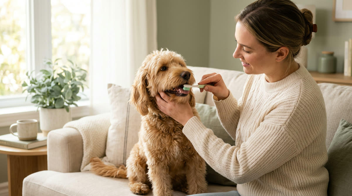 Illustration for How to Brush a Dog's Teeth Without a Struggle