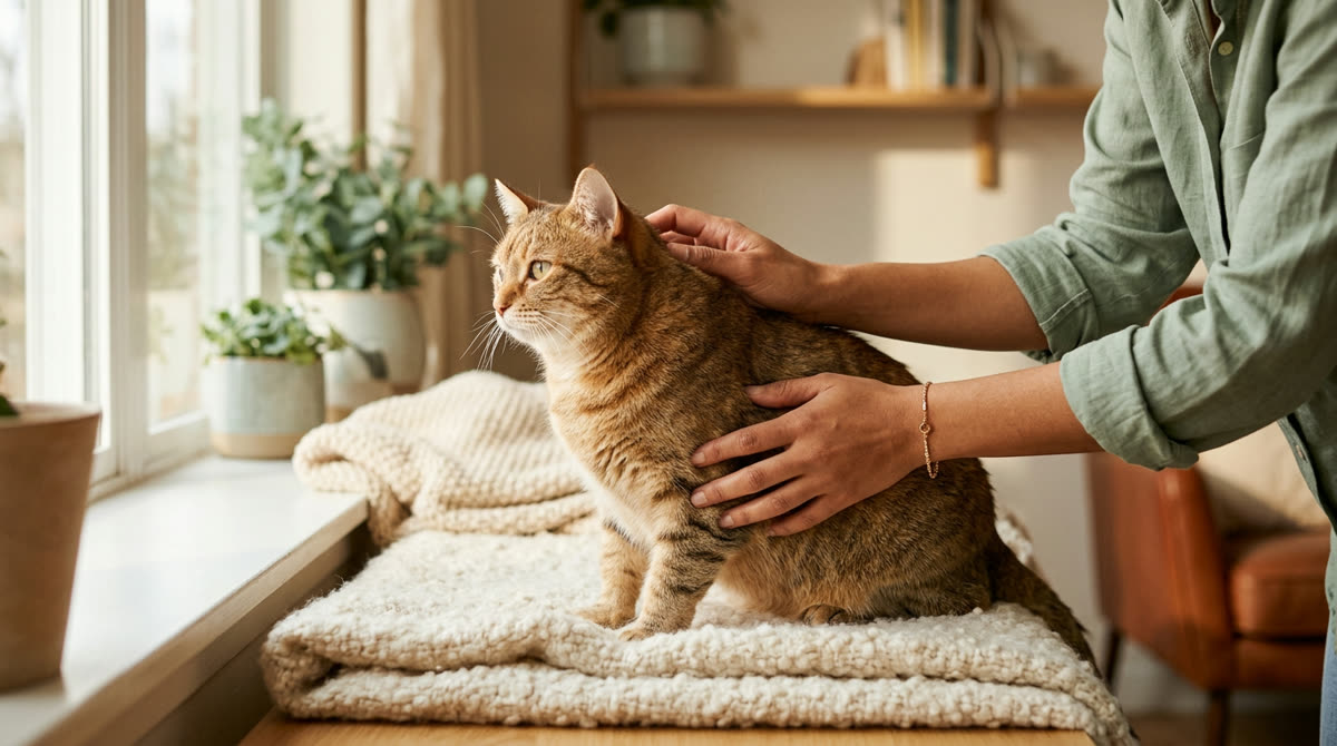 Illustration for How to Help an Overweight Cat Lose Weight Safely