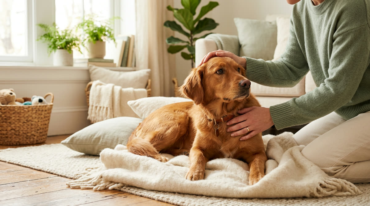 Illustration for How to Help a Dog With Separation Anxiety at Home