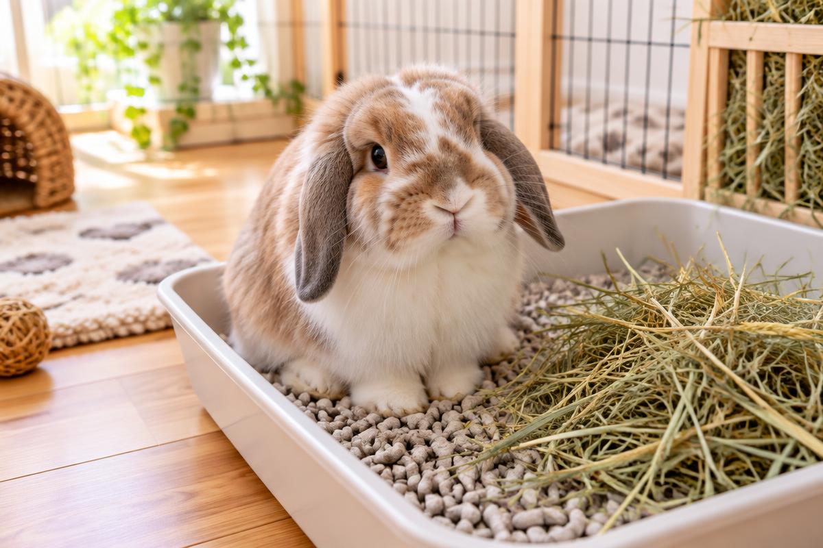Illustration for How to Litter Train a Rabbit