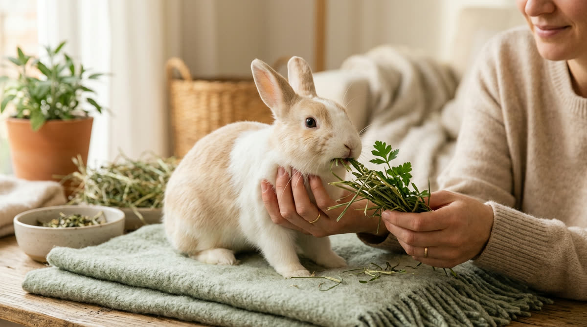 Illustration for How to Keep a Rabbit's Teeth Healthy With the Right Diet