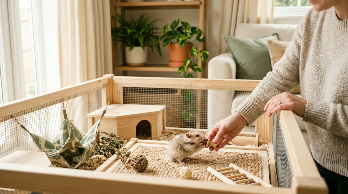 Illustration for How to Build a Safe Playpen for Small Pets