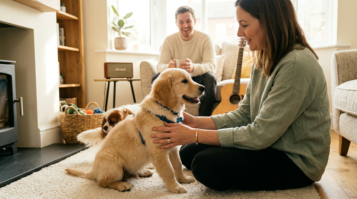 Illustration for How to Socialise a Puppy With People, Dogs and Noises