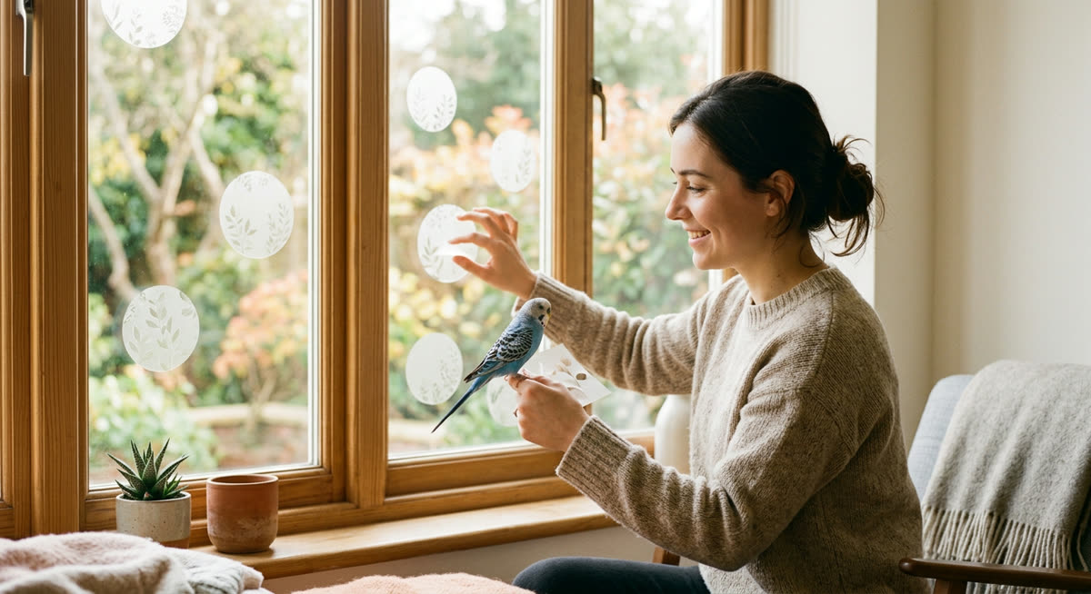 Illustration for How to Stop a Bird From Flying Into Windows