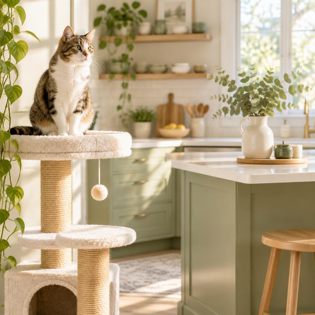 Illustration for How to Stop a Cat Jumping on Counters