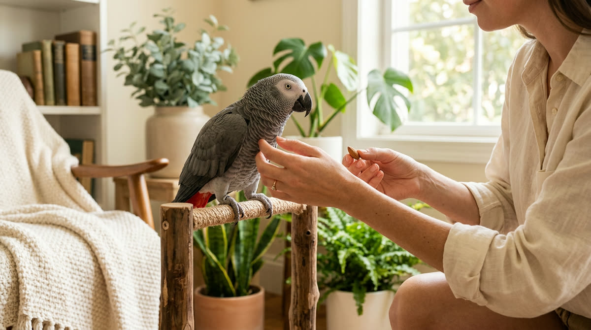 Illustration for How to Stop a Parrot From Screaming for Attention