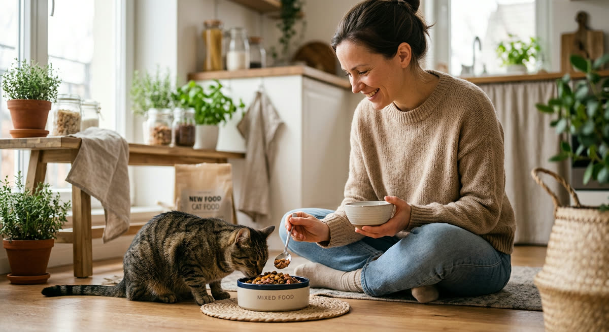 Illustration for How to Switch Your Cat to a New Food