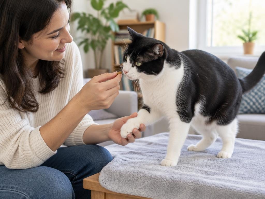Photo illustrating the guide: how to Teach Your Cat to Accept Gentle Paw Handling