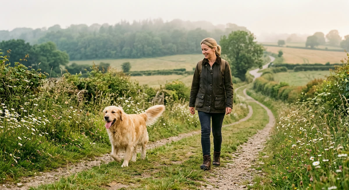 Photo illustrating the guide: how to Teach Your Dog to Walk Politely Off-Lead in Safe Areas